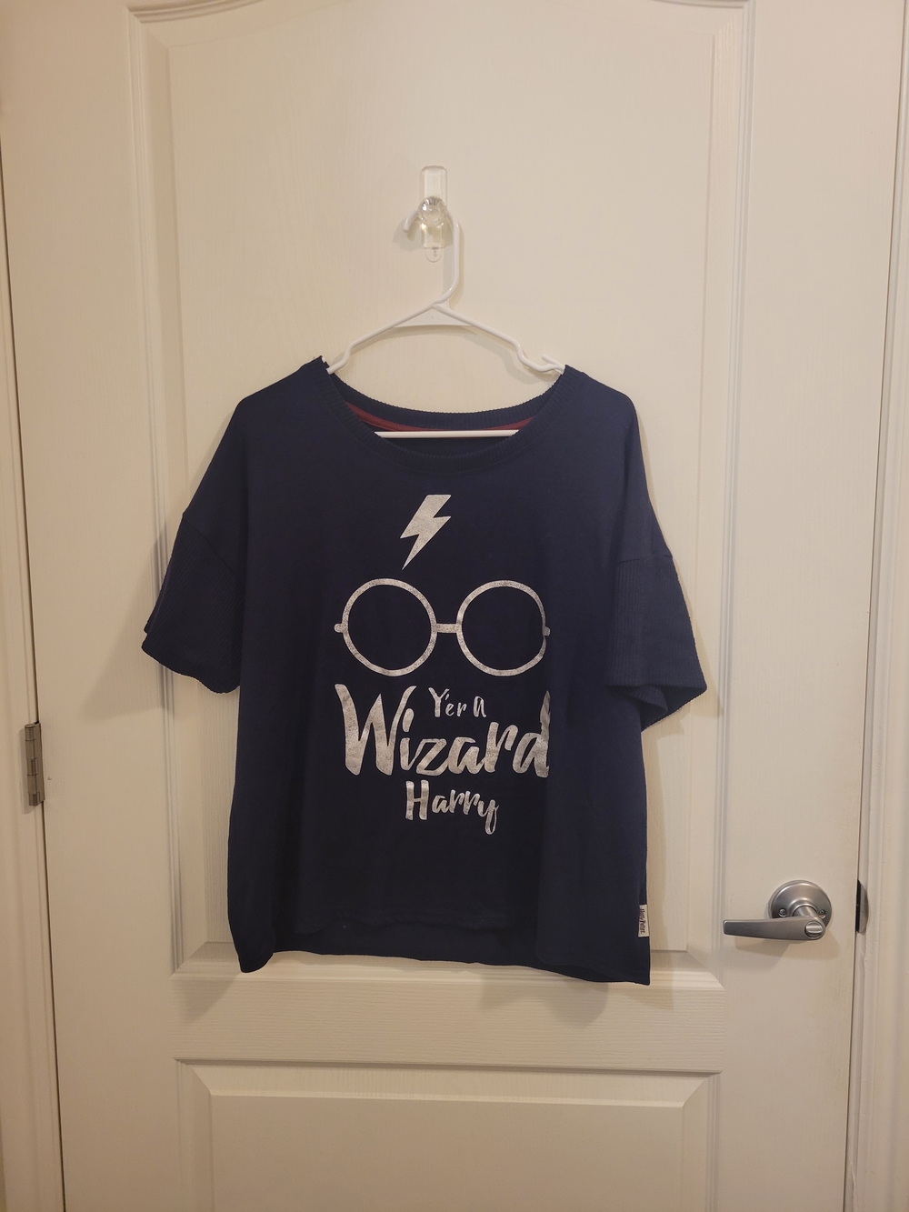 Warner Bros. Navy Graphic 'Yer a Wizard Harry' Short Sleeve Tee